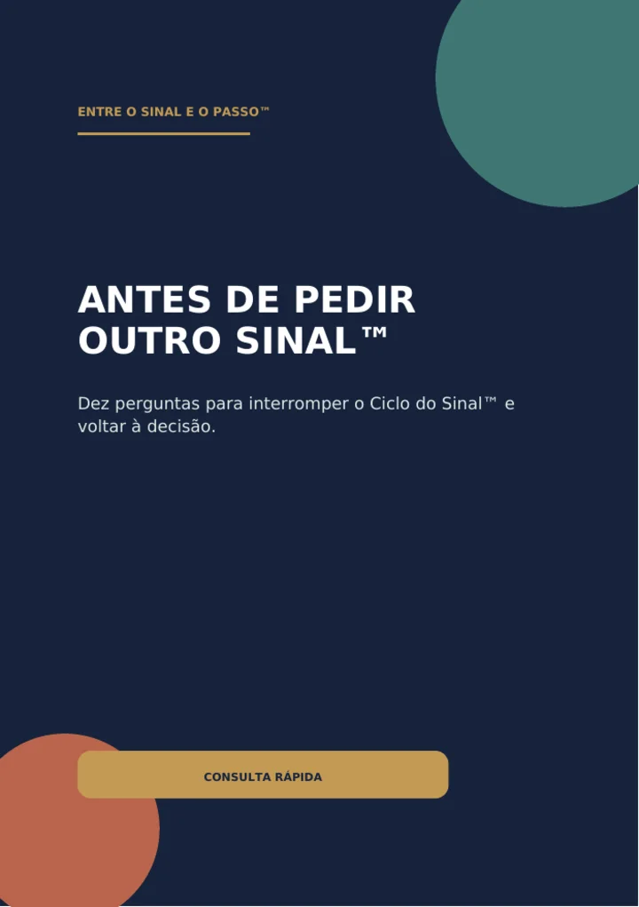 Capa Antes de Pedir Outro Sinal